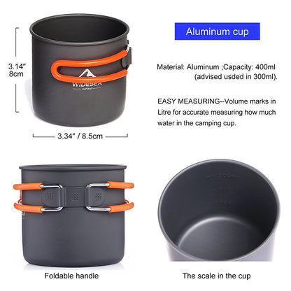 Camping Cookware Set, Outdoor Tableware, Burner Stove