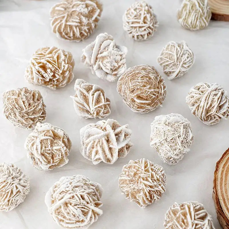 Desert Rose Crystal Stone Gypsum Rose Love Stone Sand Desert Rose Collectible Home Decoration Table Ornament Mineral Specimen