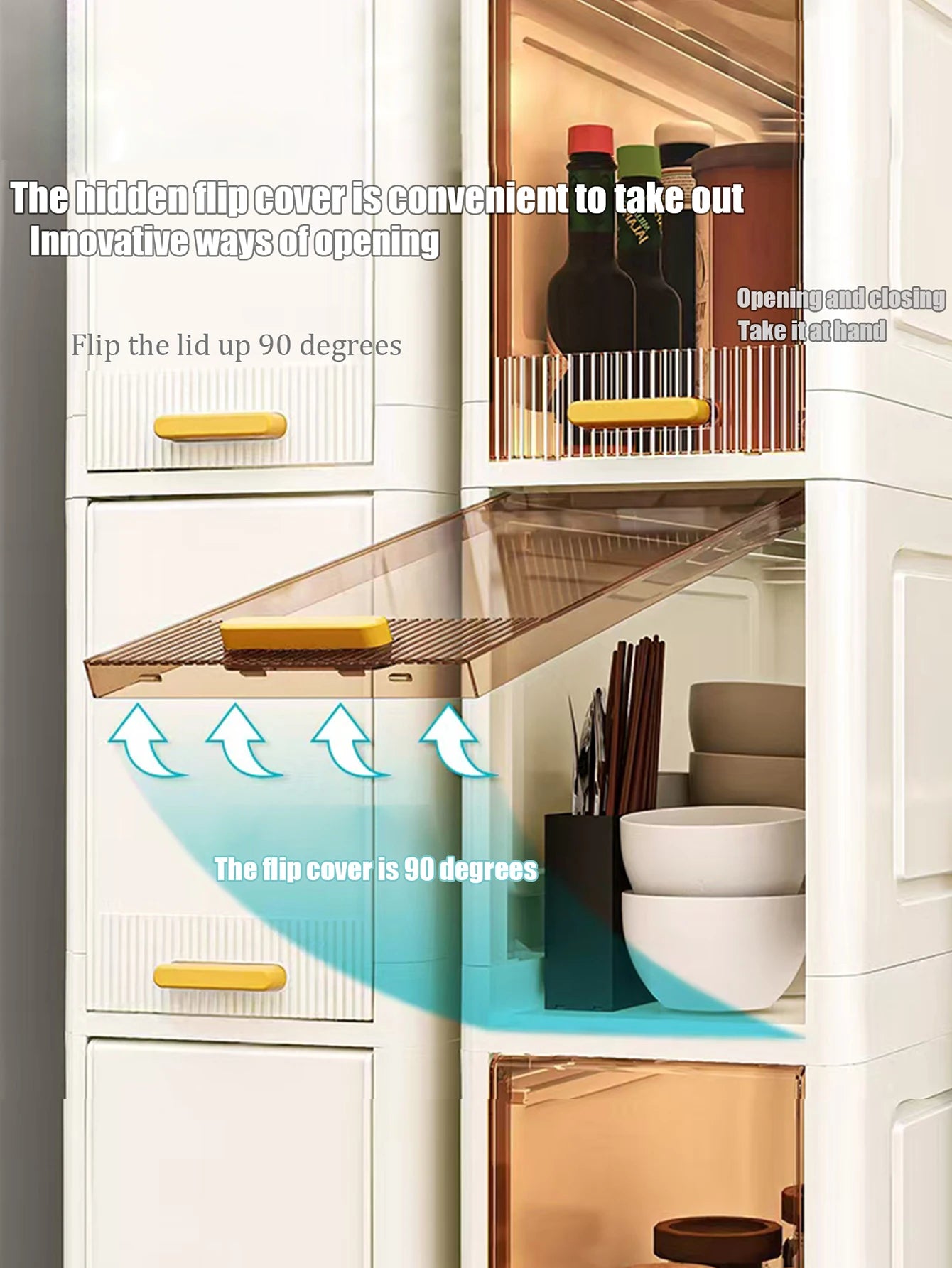 6 Layers 360° narrow rolling cart plastic gap storage cabinet, suitable for bedroom, kitchen, office, home bedroom, bathroom.