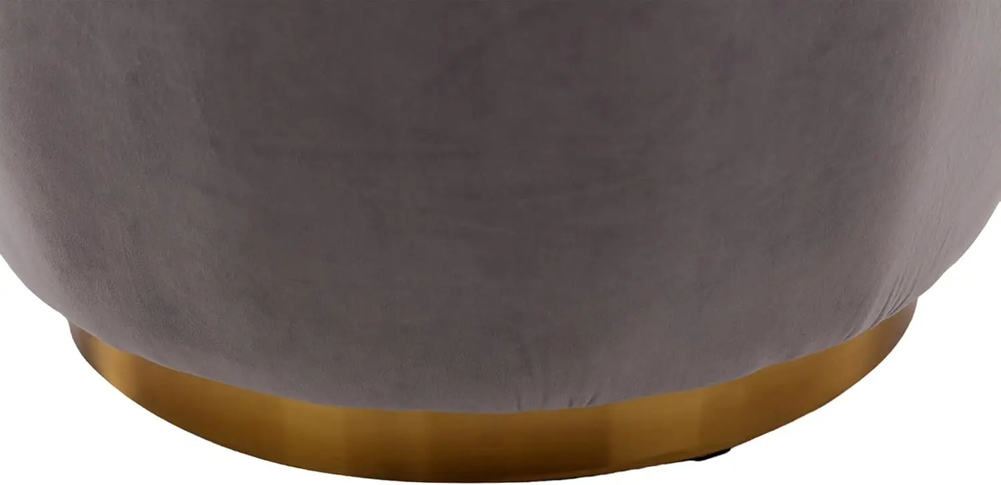 Swivel Barrel Chairs for Living Room Set of 2, 360 Degree Comfy Modern Round Chair Velvet Gold Accent Upholstered Armchair Arm