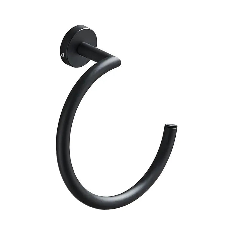 Wall Mounted Open Towel Ring, Decorative Towel Hanger, Stainless Steel Design, Bathroom Accessory for Hand Towels and Washcloths