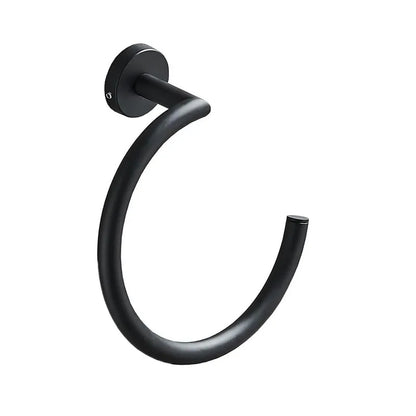 Wall Mounted Open Towel Ring, Decorative Towel Hanger, Stainless Steel Design, Bathroom Accessory for Hand Towels and Washcloths