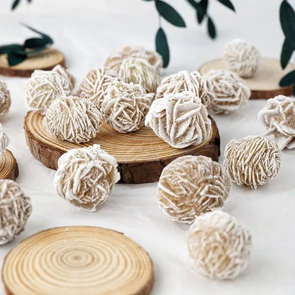 Desert Rose Crystal Stone Gypsum Rose Love Stone Sand Desert Rose Collectible Home Decoration Table Ornament Mineral Specimen