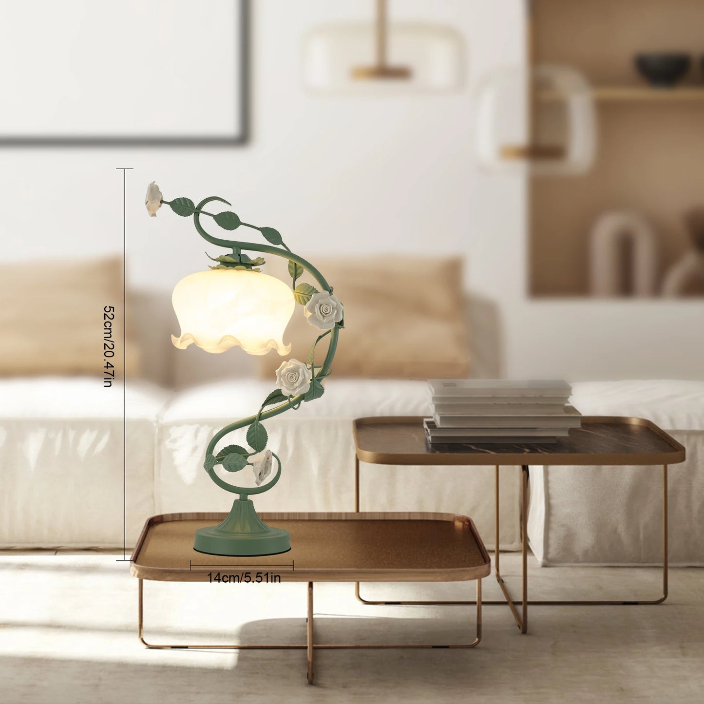 LOYALHEARTD Modern Bedside Lamp Flower Petal Reading Table Lamp Night Light Nightstand Desk Light for Bedroom Office