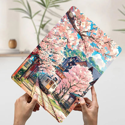 Sakura Station Metal Poster House Decor Customizable Metal Tin Signs for Wall Art Decoration Luxury Home Decor Items Retro Room