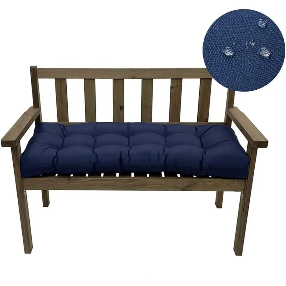 Waterproo Indoor/Outdoor Garden Bench Seat Cushions,Tuted Loveseat Cushion or Patio urniture,Swing, Wicker, Garden Bench, Indoor