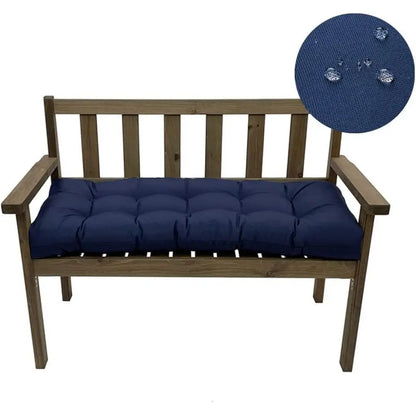 Waterproo Indoor/Outdoor Garden Bench Seat Cushions,Tuted Loveseat Cushion or Patio urniture,Swing, Wicker, Garden Bench, Indoor