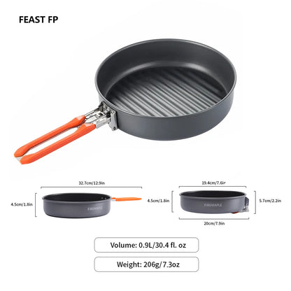 Fire Maple Cookware Kit Backpacking Aluminum Cooking Picnic Set Outdoor Camping Hiking Frypan Foldable Feast Series Tableware