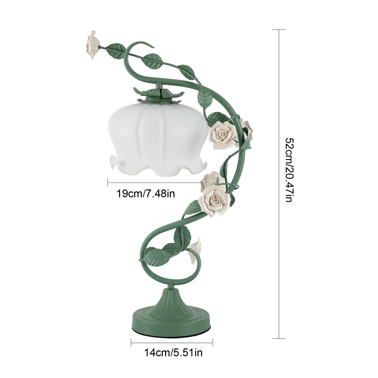LOYALHEARTD Modern Bedside Lamp Flower Petal Reading Table Lamp Night Light Nightstand Desk Light for Bedroom Office