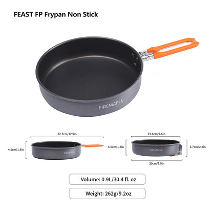 Fire Maple Cookware Kit Backpacking Aluminum Cooking Picnic Set Outdoor Camping Hiking Frypan Foldable Feast Series Tableware