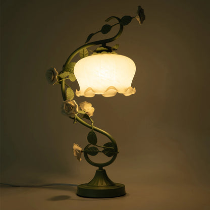 LOYALHEARTD Modern Bedside Lamp Flower Petal Reading Table Lamp Night Light Nightstand Desk Light for Bedroom Office