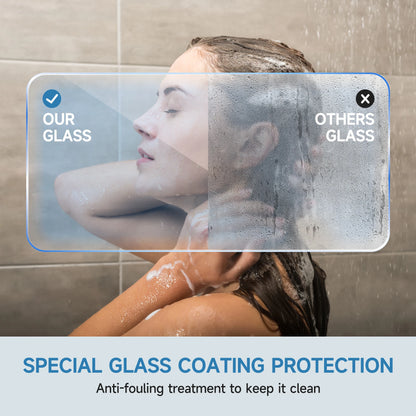 56-60"x57" H Tub Shower Door, Aluminum Frame Double Sliding Shower Door, 1/4"(6mm) Tempered Glass Bathroom Glass Sliding Door