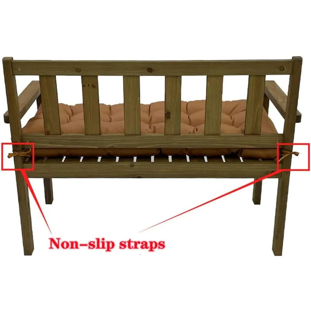 Waterproo Indoor/Outdoor Garden Bench Seat Cushions,Tuted Loveseat Cushion or Patio urniture,Swing, Wicker, Garden Bench, Indoor